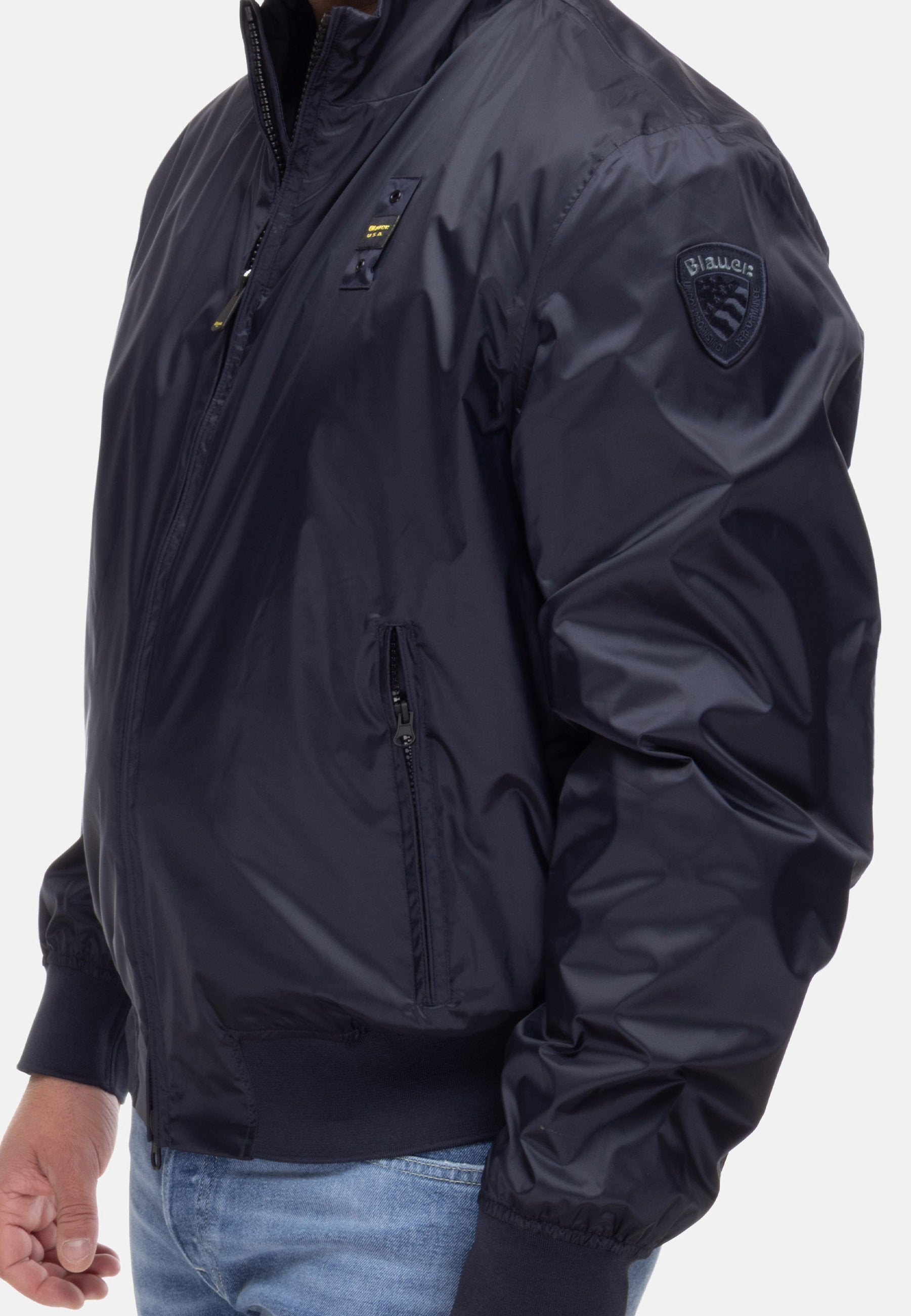 Blauer bomber leggero sfoderato Duxbury 26SBLUC11028 007462 888 Blu