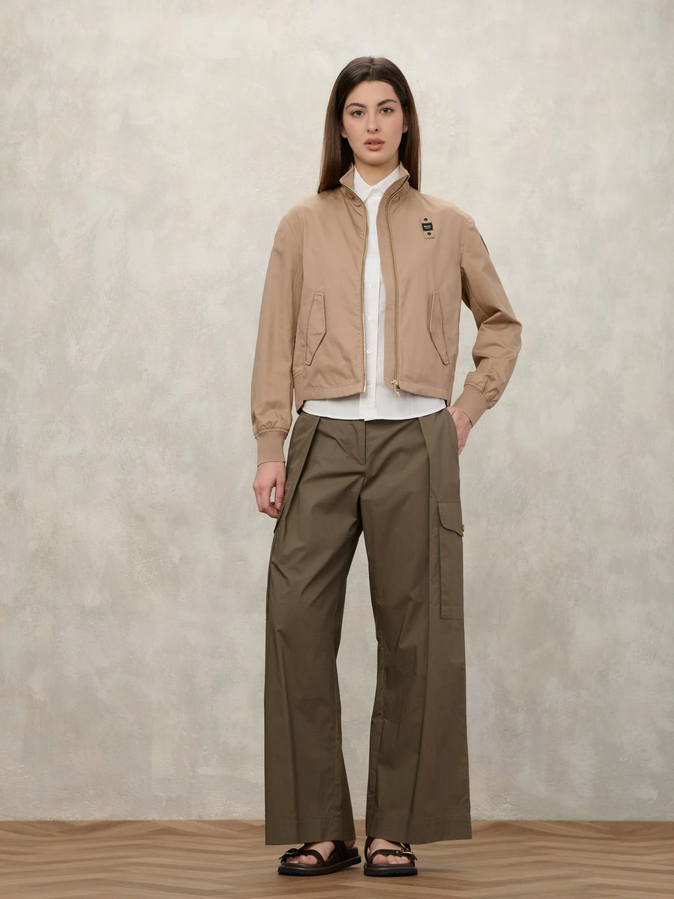 Blauer donna Giacca Bomber CARNEYED 26SBLDC04460-007475 327 Beige frontale