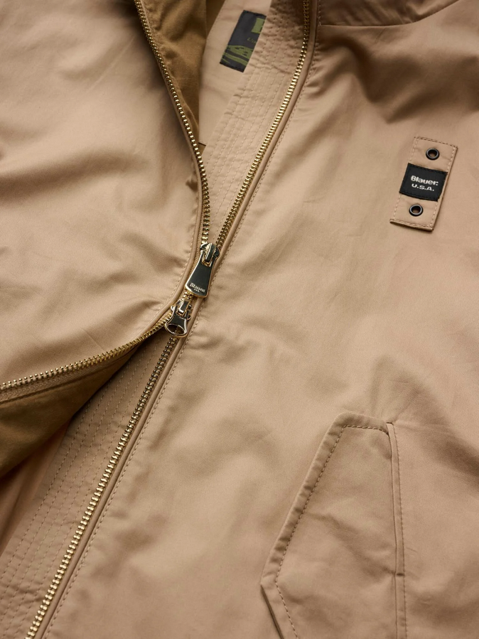 Blauer donna Giacca Bomber CARNEYED 26SBLDC04460-007475 327 Beige logo