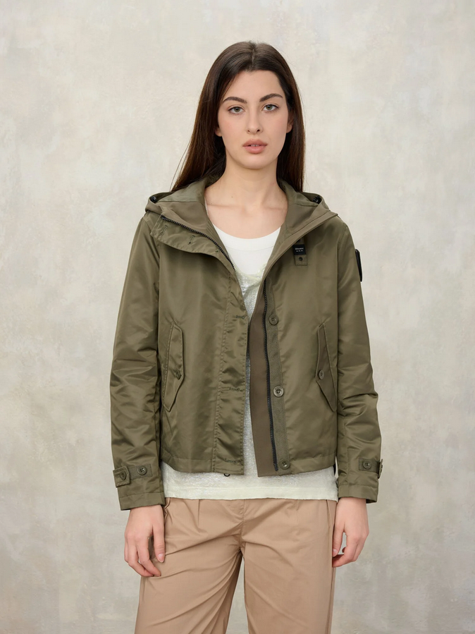 Blauer donna Giacca Liscia MARCELLA 26SBLDC01219-007108 60H verde frontale