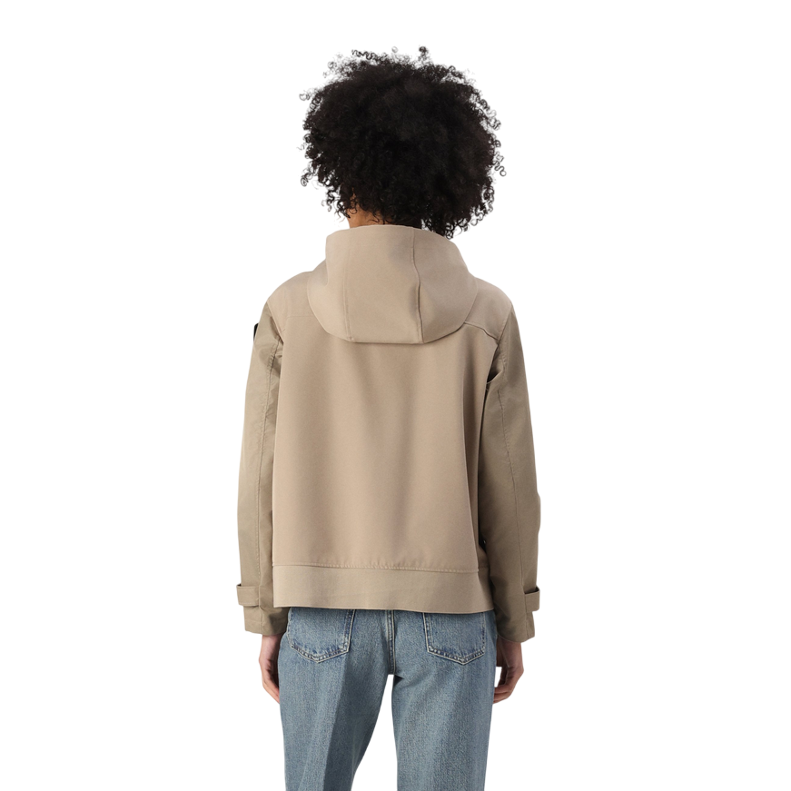 Blauer giacca liscia da donna con cappuccio Marcella 25SBLDC01222-007108 282 beige