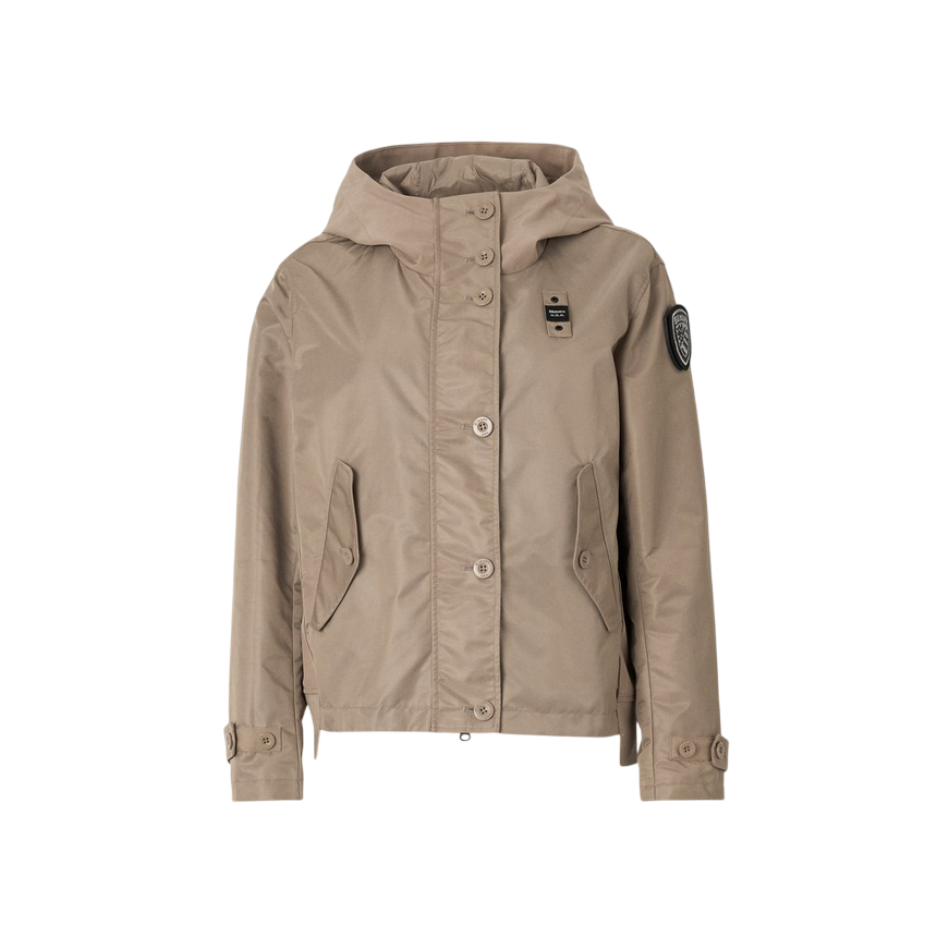Blauer giacca liscia da donna con cappuccio Marcella 25SBLDC01222-007108 282 beige