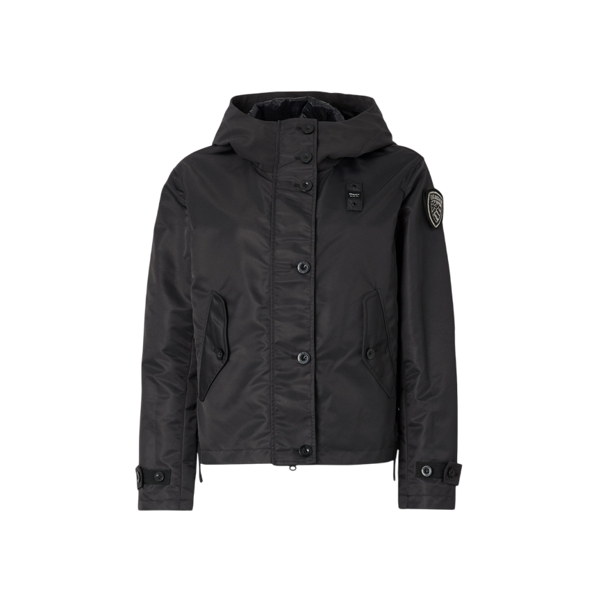 Blauer giacca liscia da donna con cappuccio Marcella 25SBLDC01222-007108 999 nero