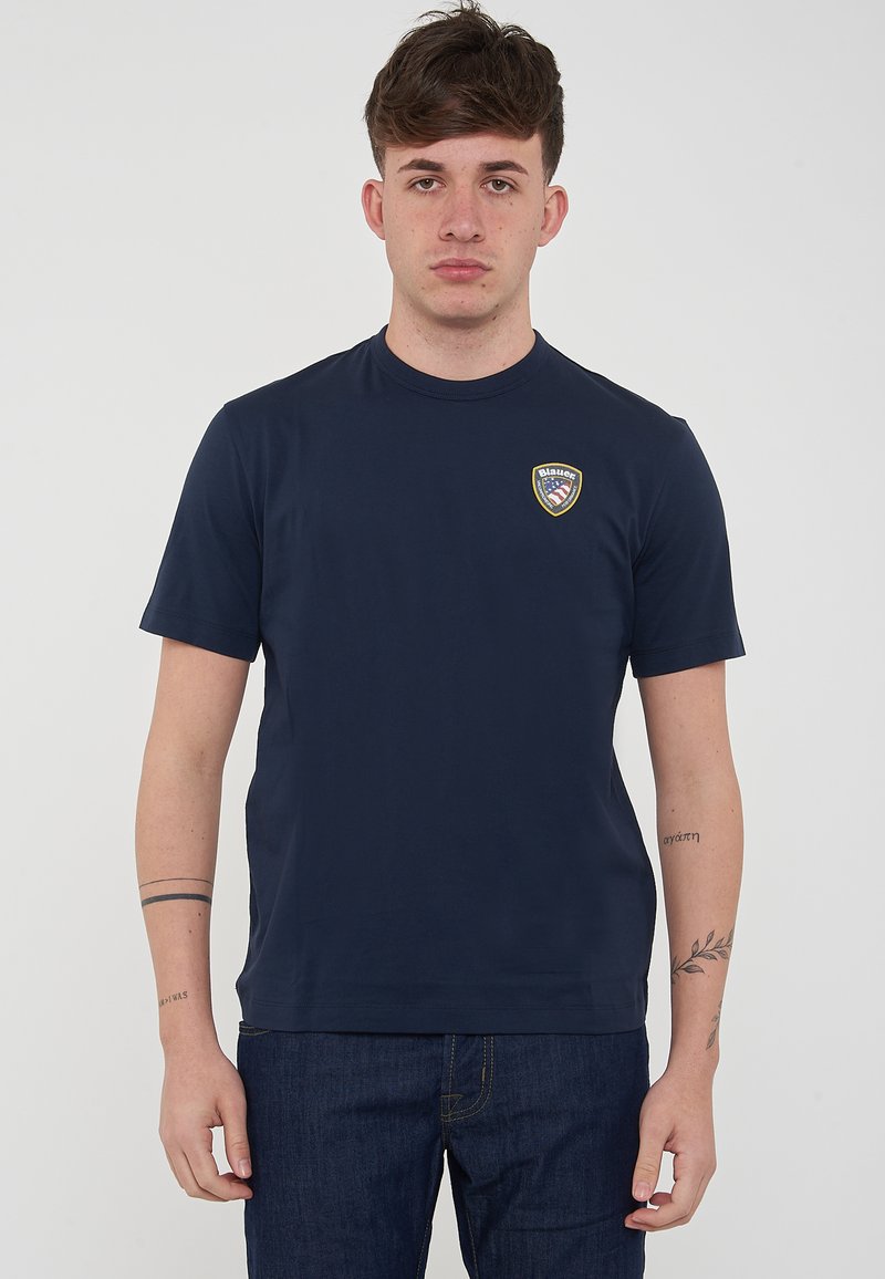 Blauer uomo maglietta in cotone manica corta 26SBLUH02284-007480 888 Blu