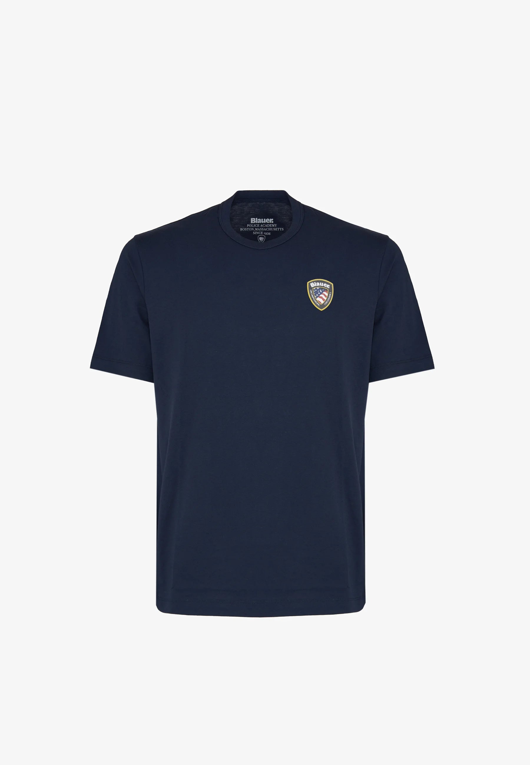 Blauer uomo maglietta in cotone manica corta 26SBLUH02284-007480 888 Blu maglia