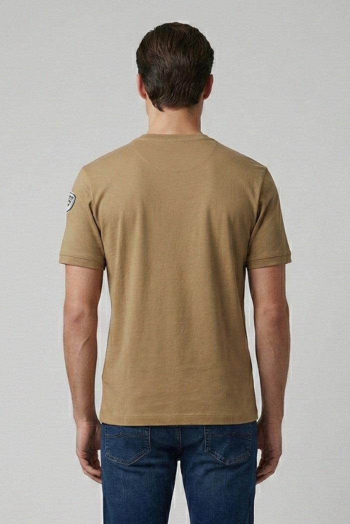 Blauer uomo maglietta manica corta Hanson 2626sbluh02068 007439 340 nocciola