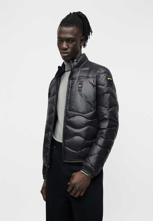 Blauer uomo piumino leggero uomo Daniel 26SBLUC03178-006719 999 nero laterale