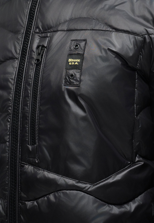 Blauer uomo piumino leggero uomo Daniel 26SBLUC03178-006719 999 nero logo