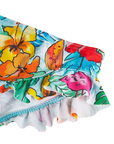 Boboli Costume da bagno Bikini stampato con volant da bambina 828312 9308 acqua marina