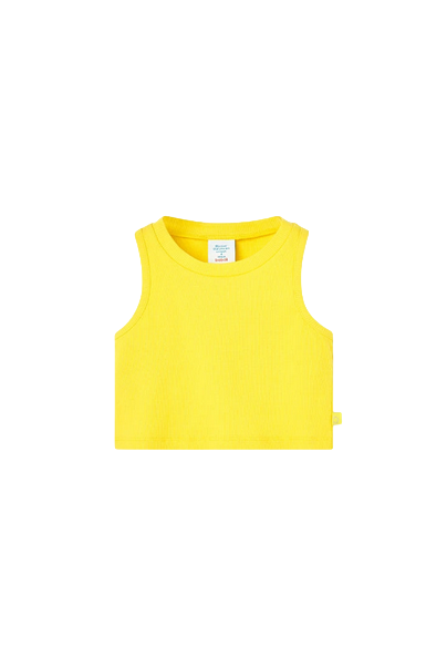 Boboli Top a costine da bambina 498045 1199 giallo