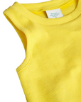 Boboli Top a costine da bambina 498045 1199 giallo