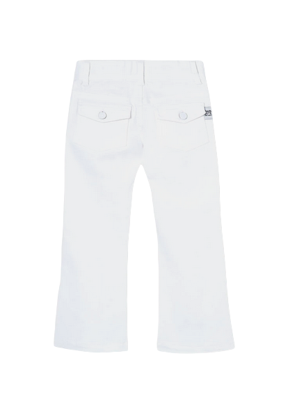 Boboli Pantalone a zampa elasticizzato  per ragazza 438016 1100 bianco