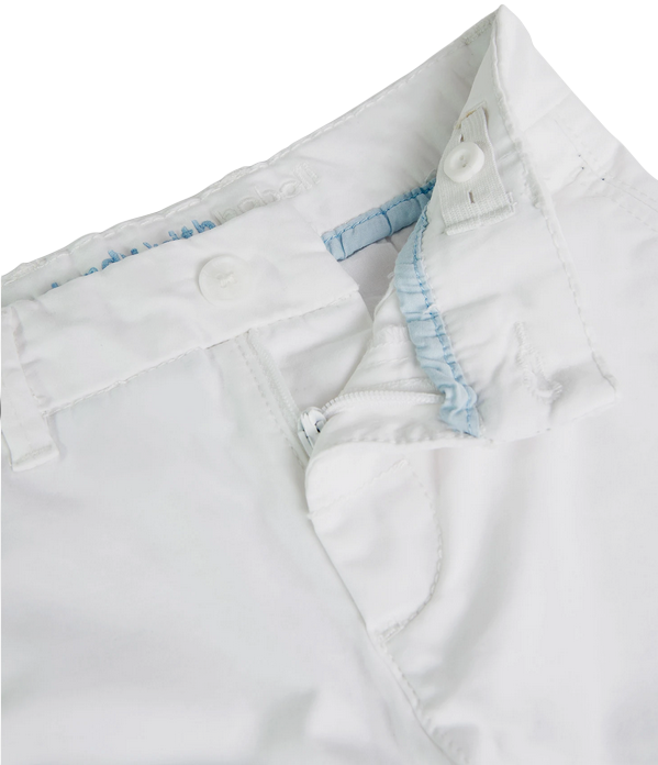 Boboli Pantaloni in raso elasticizzati da bambino 738042 1100 bianco
