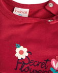 Boboli Vestito in felpa per neonato 209090-3761 rosso