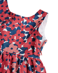 Boboli Vestito in raso da neonata stampa a fiori 238069-9407 rosa