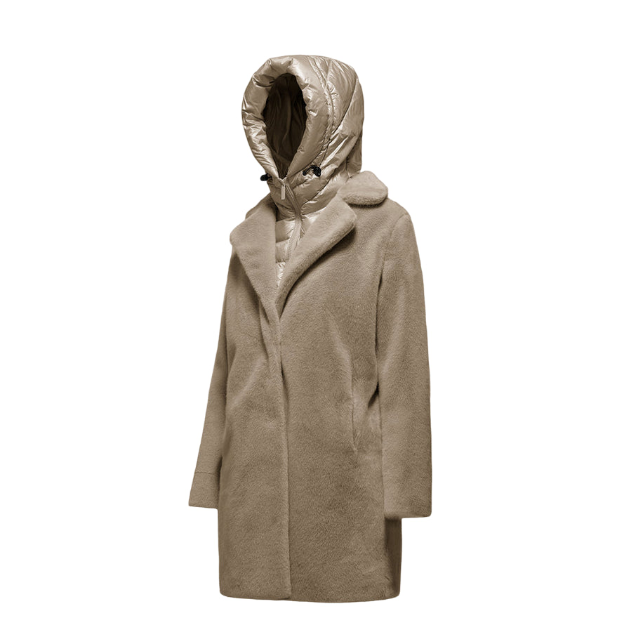 Bomboogie Cappotto Lungo Donna Odessa Sabbia CW6570TFSB5 180 | Eleganza Calda Invernale - laterale