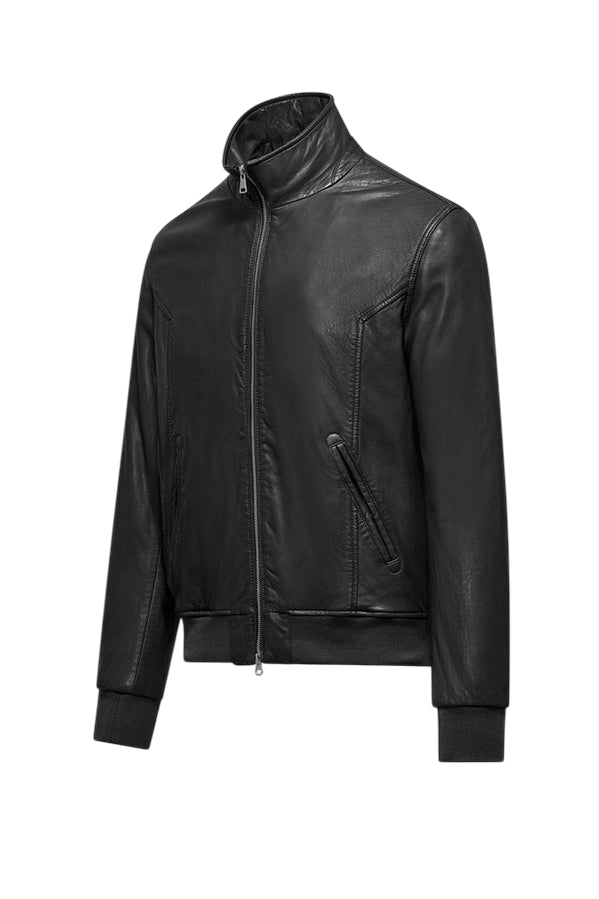 Bomboogie Giacca in Pelle CHEL JMCHELPLGW5 Nero – Stile Urban, Qualità Artigianale e Comfort Deciso - laterale 