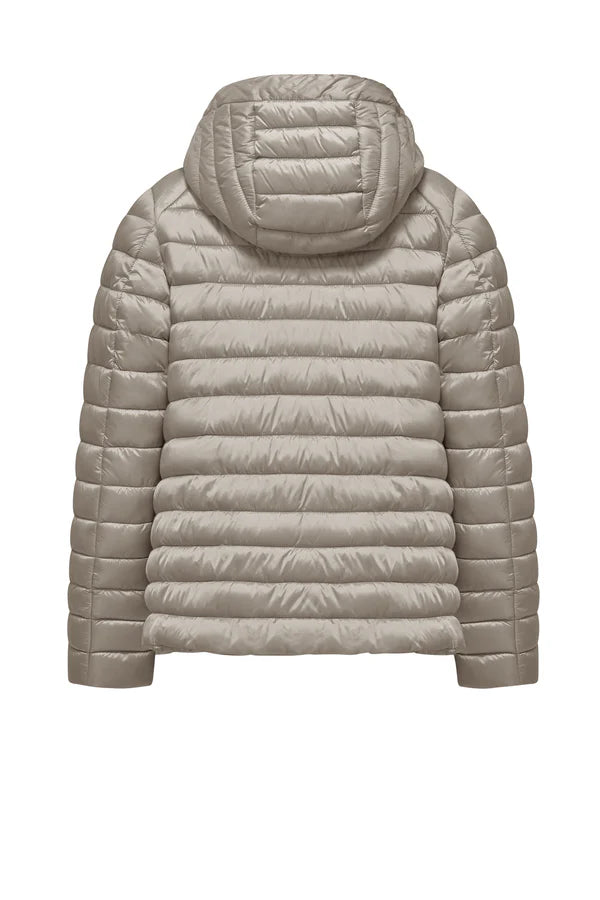 Bomboogie Piumino 100grammi da donna con cappuccio in nylon ciré GW9616TDLC6 503 crystal grey