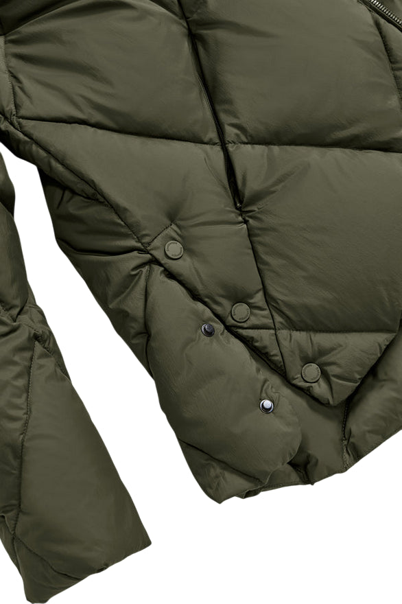 Bomboogie Piumino Donna Verde GW8639TMNW5 365 | Calore Naturale &amp; Stile Romantico - dettaglio 