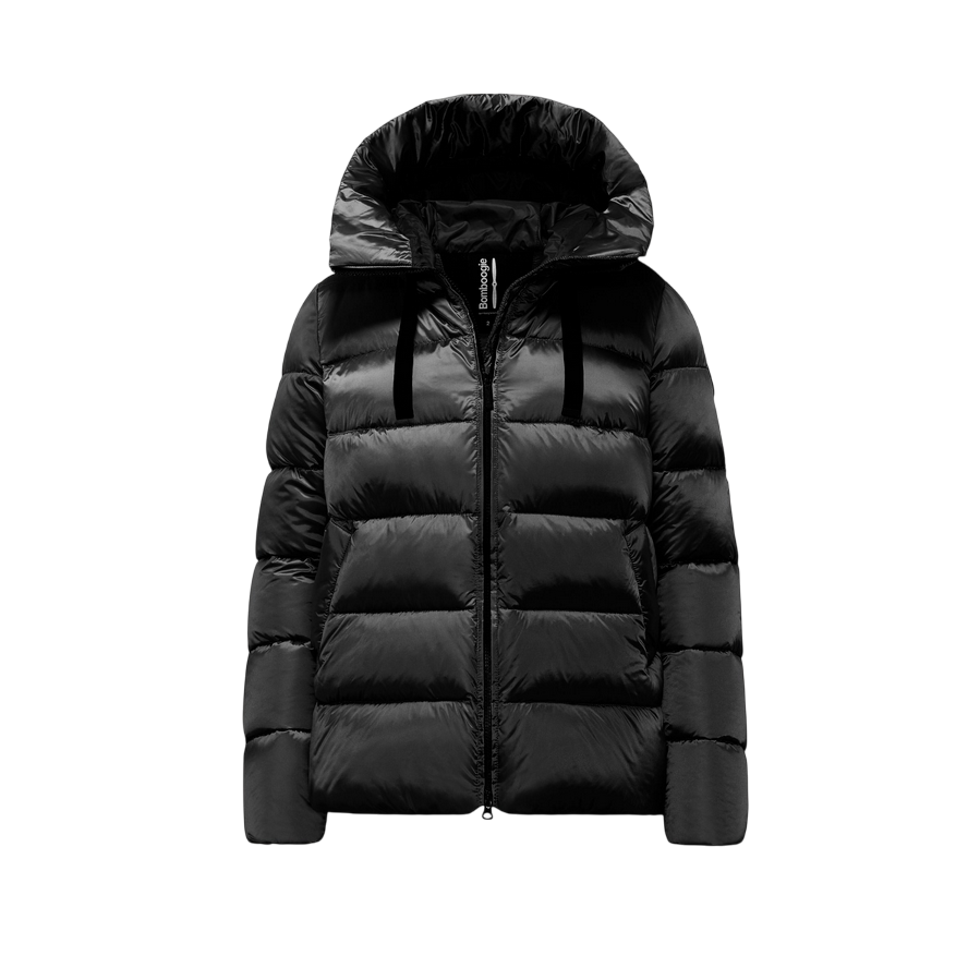 Bomboogie Piumino da donna con cappuccio Rome GW6012TDLC4 90 nero