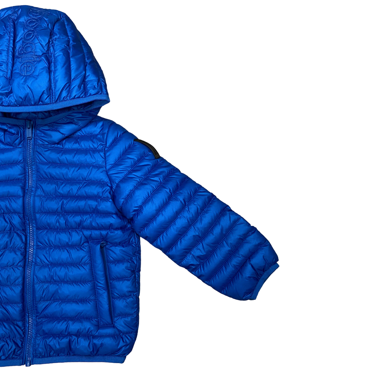 Bomboogie giubbino 100 grammi con cappuccio da ragazzo JB8412TKJ4 237 bluette