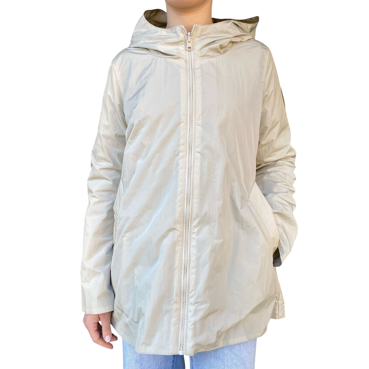 Bomboogie giubbino reversibile da donna con cappuccio GW8930TWRP5 015 gesso-grigio