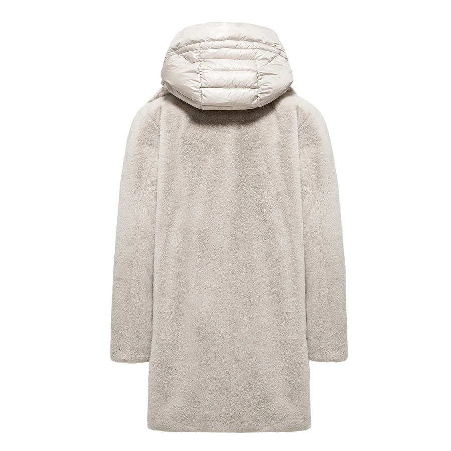 Bomboogie cappotto in ecopelliccia da donna Odessa CW6570TFSB4 503 grigio cristallo