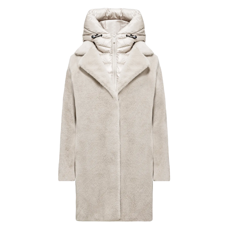 Bomboogie cappotto in ecopelliccia da donna Odessa CW6570TFSB4 503 grigio cristallo