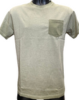 Bomboogie maglietta manica corta da uomo con taschino TM7906TJEP4 315 verde timo