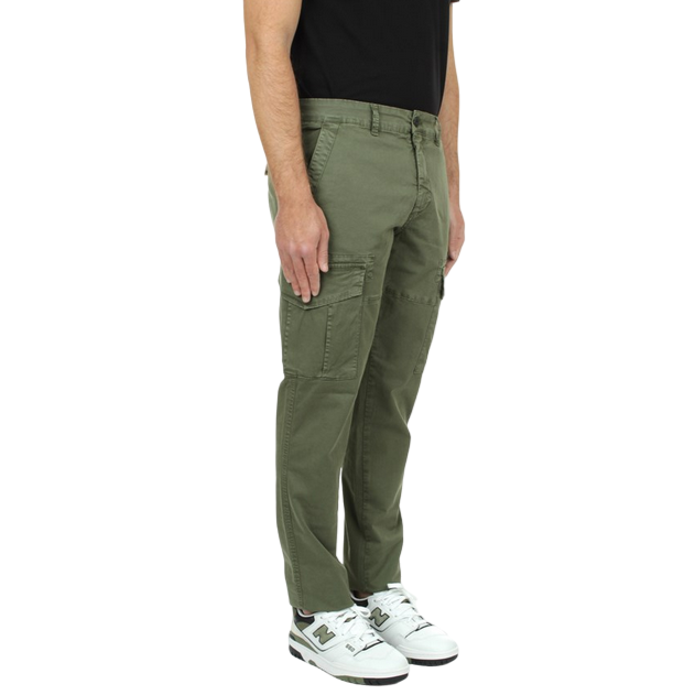 Bomboogie pantalone da uomo con tasconi Comfy Fit PMHACKTGBT 34 verde oliva