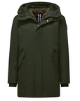 Bomboogie parka da uomo in cotone lavato con interno staccabile CM8737TCSD4 322 verde oliva