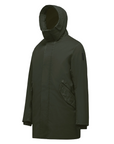 Bomboogie parka da uomo in cotone lavato con interno staccabile CM8737TCSD4 322 verde oliva