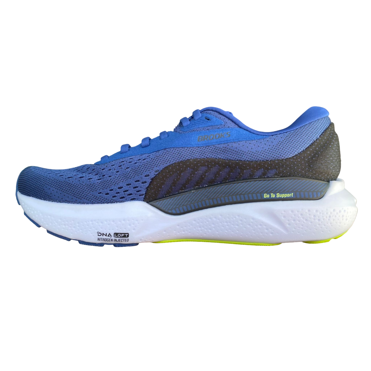 Scarpa da corsa Brooks Adrenaline GTS 24 con supporto dinamico per running, modello 1104371D-425, vista laterale interna