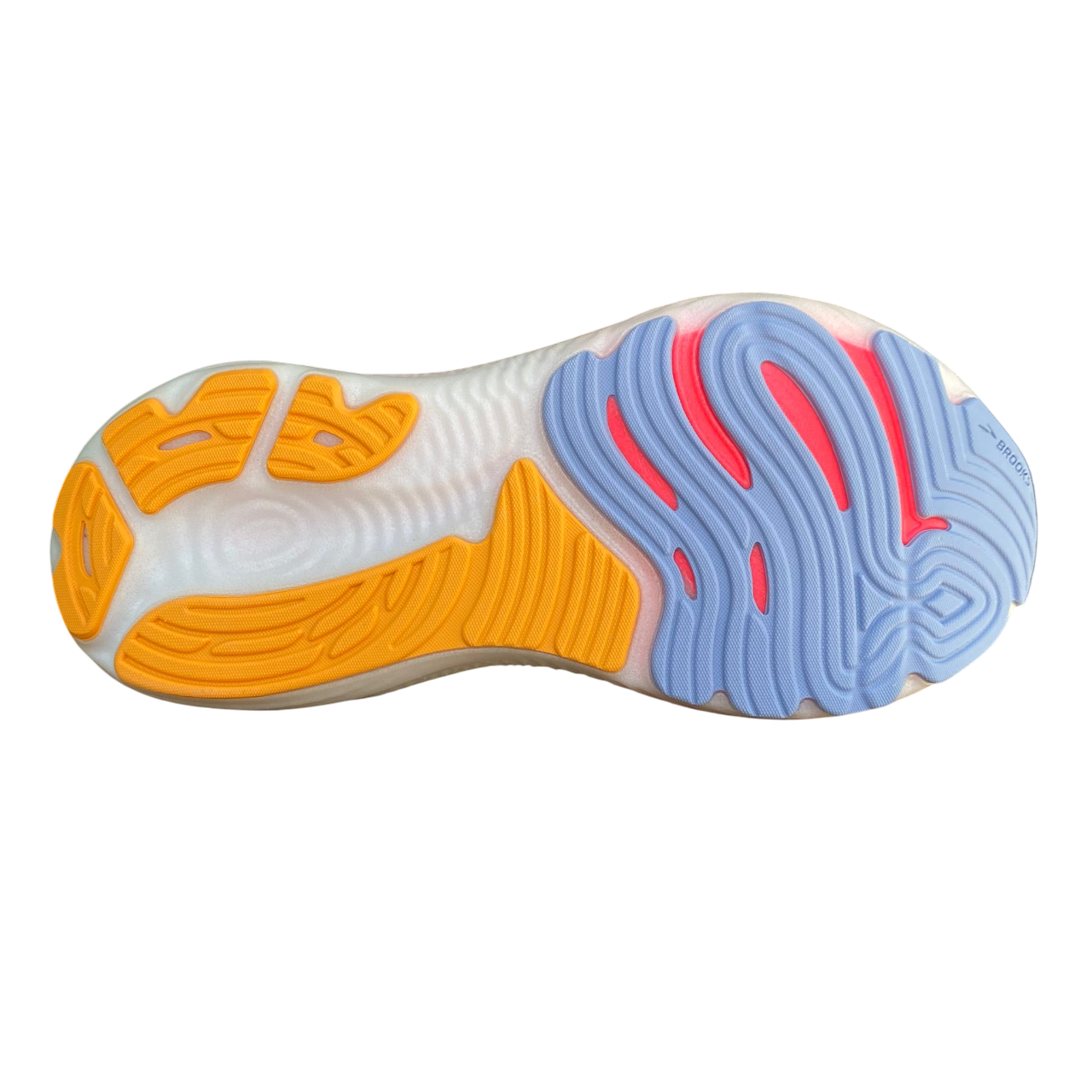 Scarpa da corsa uomo Brooks Glycerin GTS 22 con tecnologia di ammortizzazione avanzata, modello 1104461D-063, vista laterale , suola
