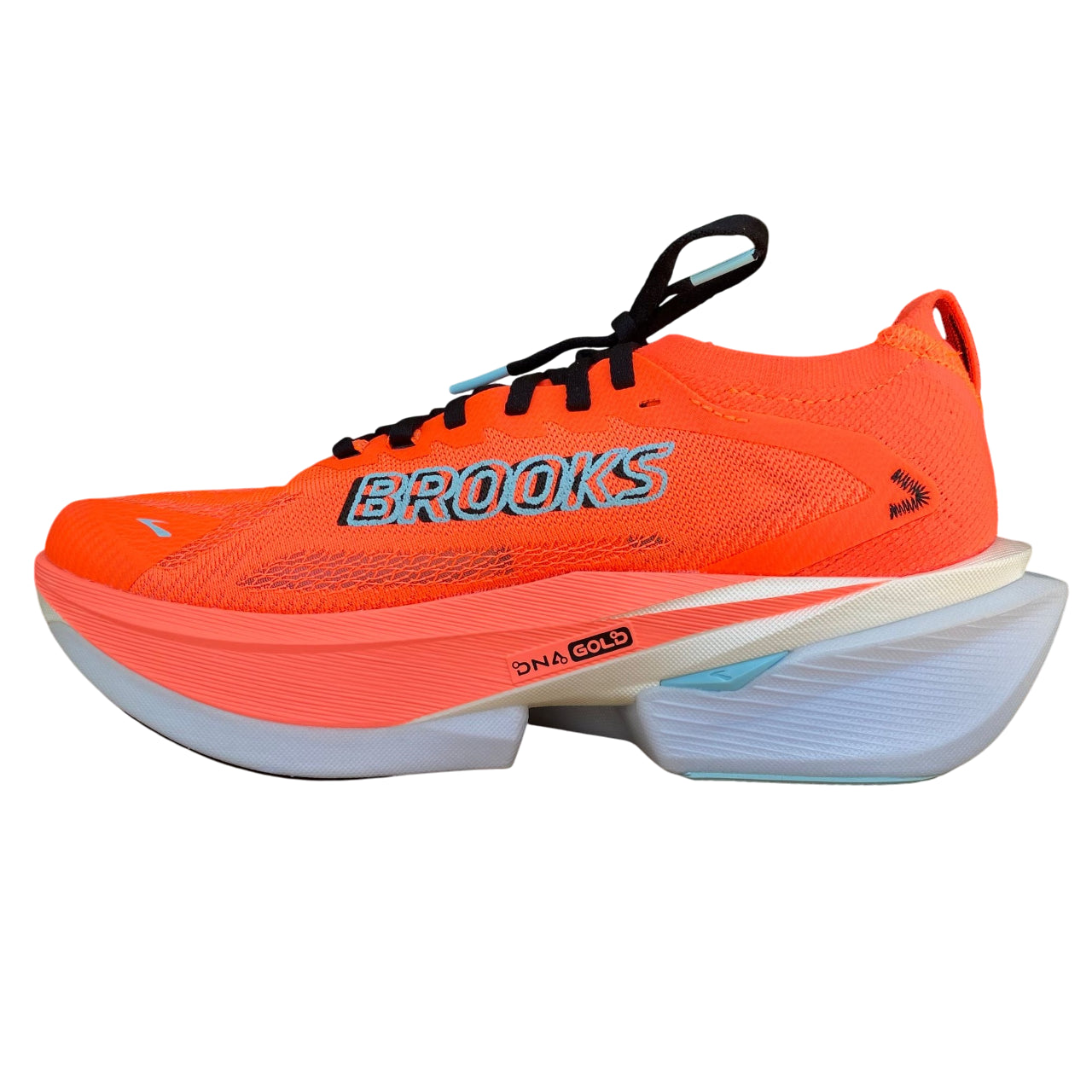 Brooks Hyperion Max 3 110467670 scarpe running uomo corallo nero racing vista laterale interna