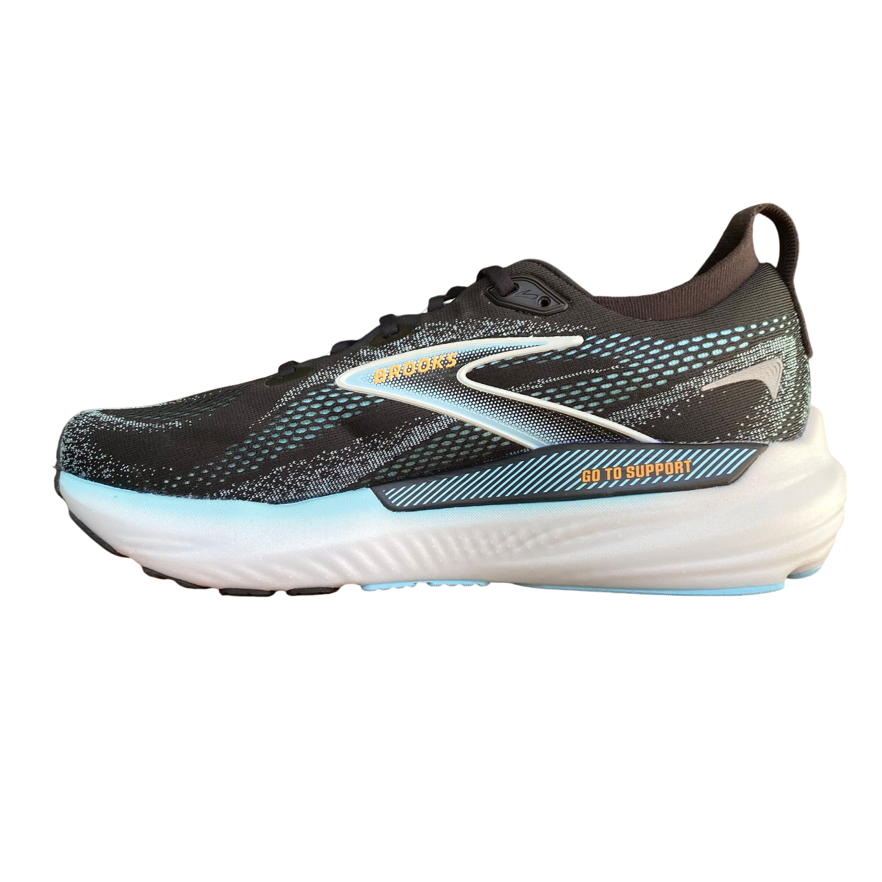 Scarpa da corsa uomo Brooks Glycerin GTS 22 con ammortizzazione superiore, modello 1104461D-063, interno
