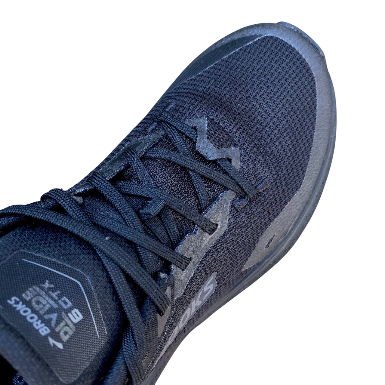 Brooks Scarpa da Trail Running Uomo Divide 6 GTX Nera - Vista Dall'alto Punta