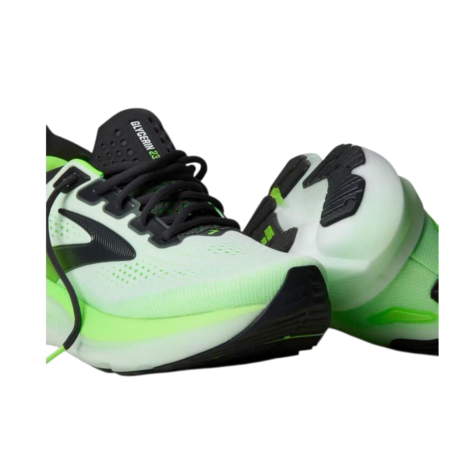 Brooks scarpa da corsa da uomo Glycerin 23 110476154 bianco-verde vista coppia