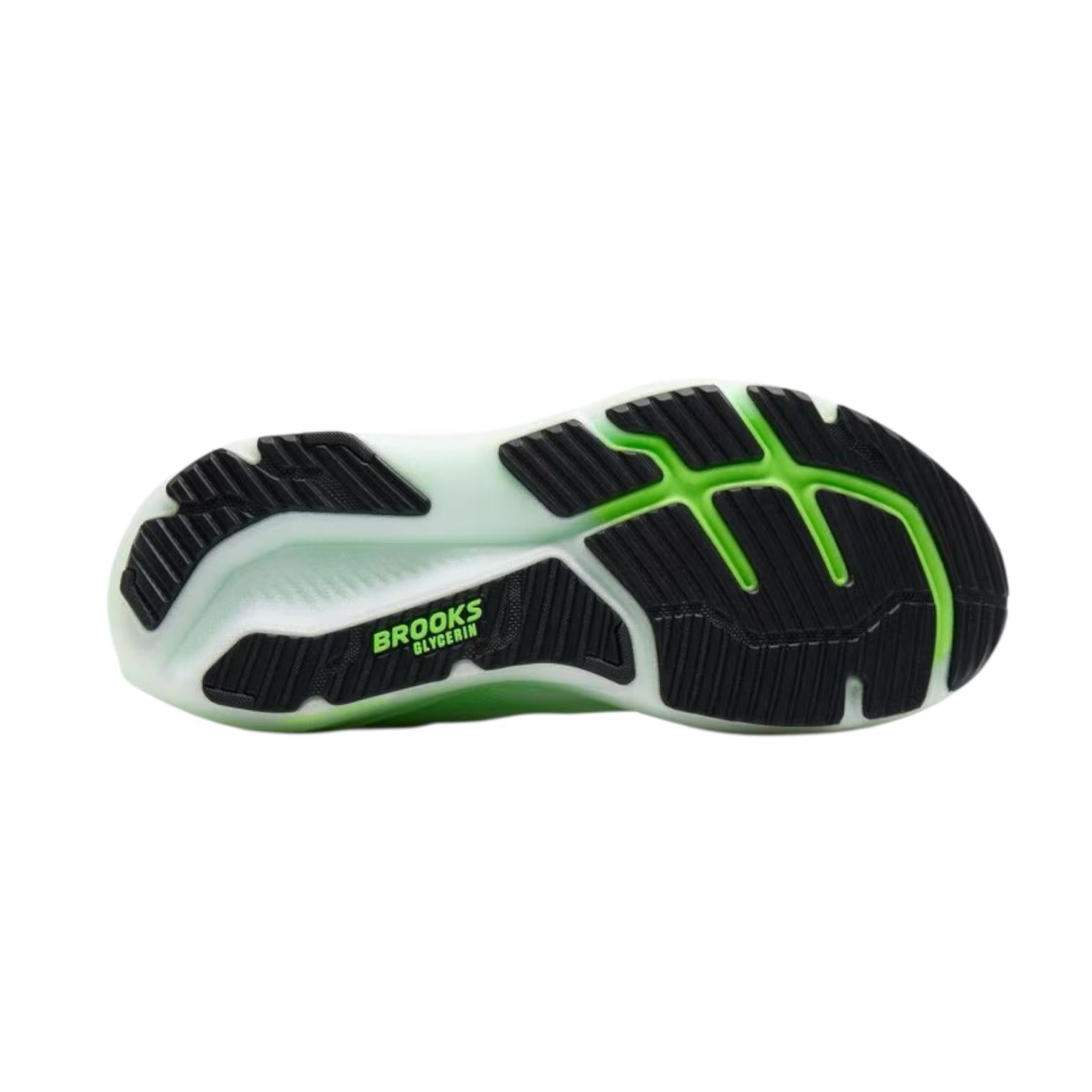 Brooks scarpa da corsa da uomo Glycerin 23 110476154 bianco-verde vista suola