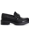 Cafènoir scarpa mocassino da donna con accessorio sulla fascia c1 EA9101 N001 nero