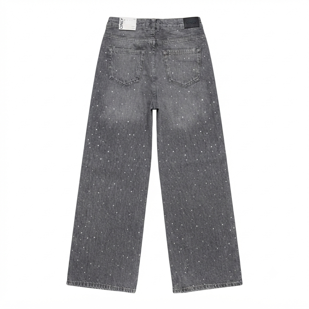 Only pantalone jeans da ragazza KOGCOBAIN Straight Fit 15377828 grigio