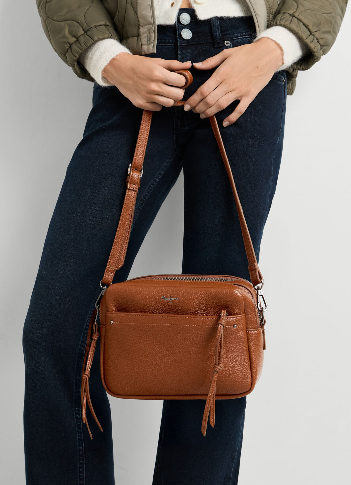 Pepe Jeans borsa a tracolla da donna in similpelle PL0300204 879 cognac