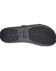 Crocs sandalo da donna con zeppa Brooklyn Buckle Low Wedge W 207431-001 nero