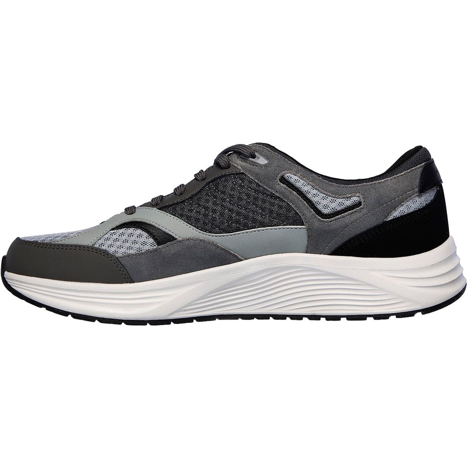 Skechers sneakers da uomo Skyline Alphaborne 52968 GYBK grigio-nero