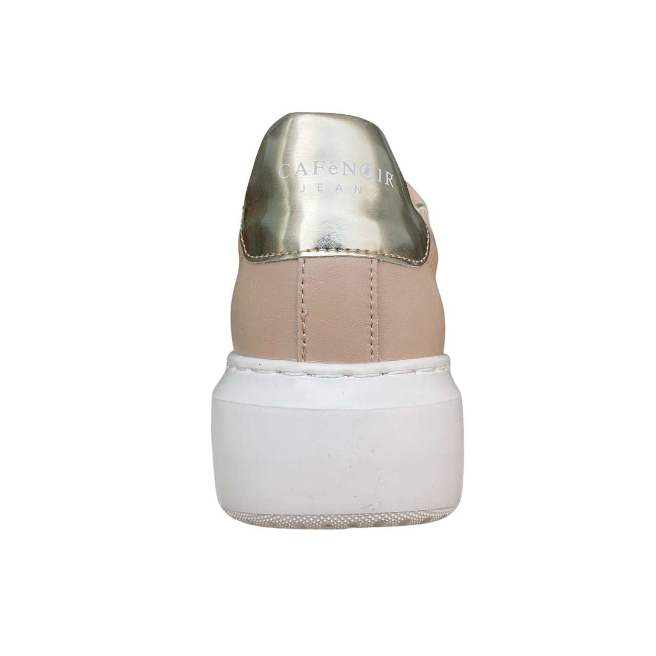 CafèNoir scarpa sneakers da donna con gioiello sui lacci c1DE1032 nocciola3
