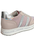 CafèNoir sneakers con zeppa da ragazza con laccio e cerniera laterale C-2032 pink