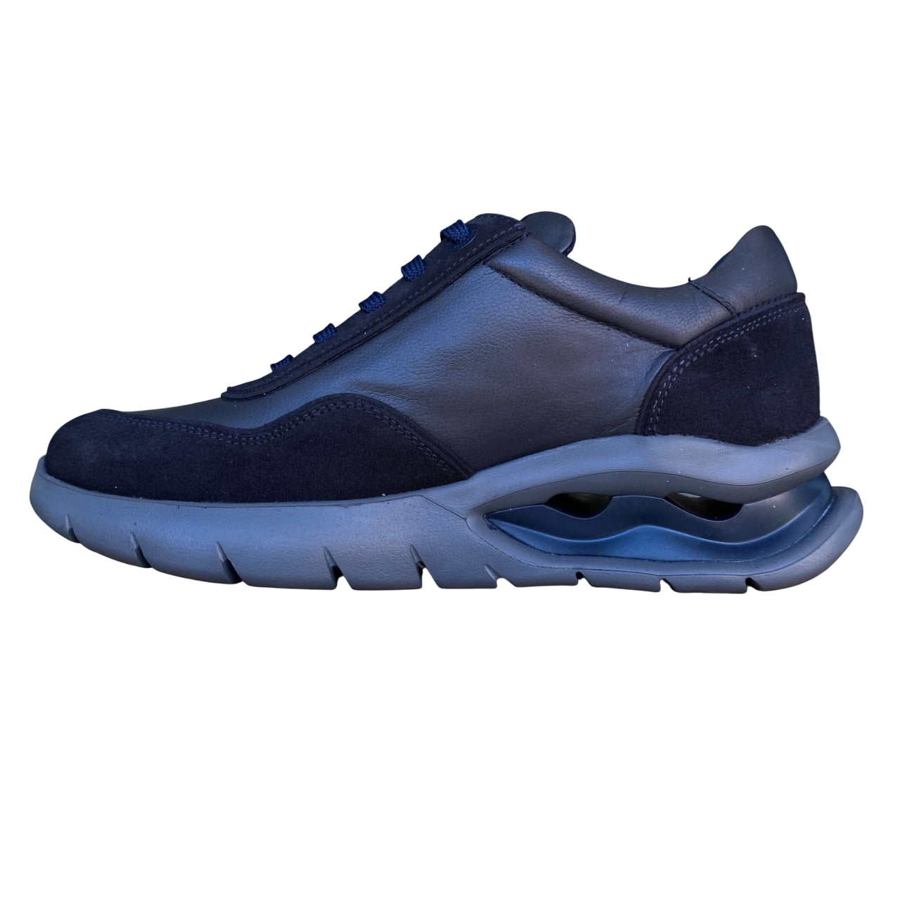CallagHan Sneakers Uomo Luxe Vento 45423 Blu – Scarpe in Pelle Scamosciata idrorepellente, leggerissime e traspiranti - laterale