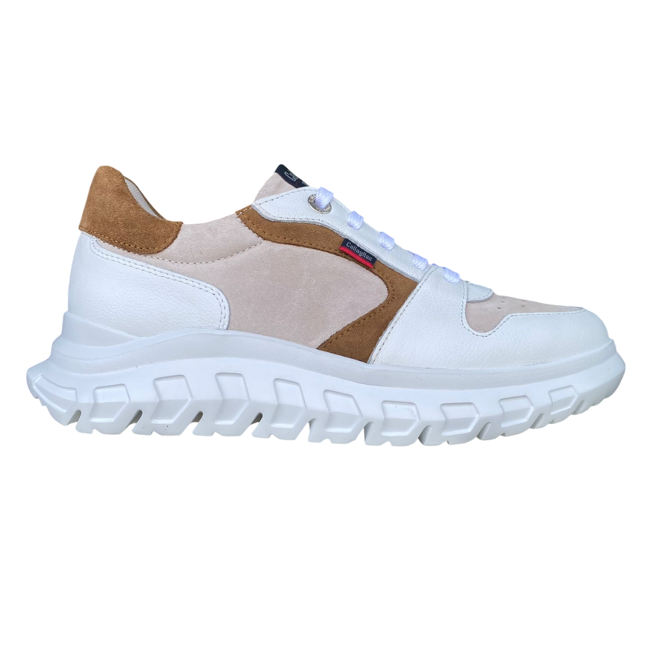 CallagHan scarpa sneakers da uomo Floty Squalo 2 55301 bianco-beige