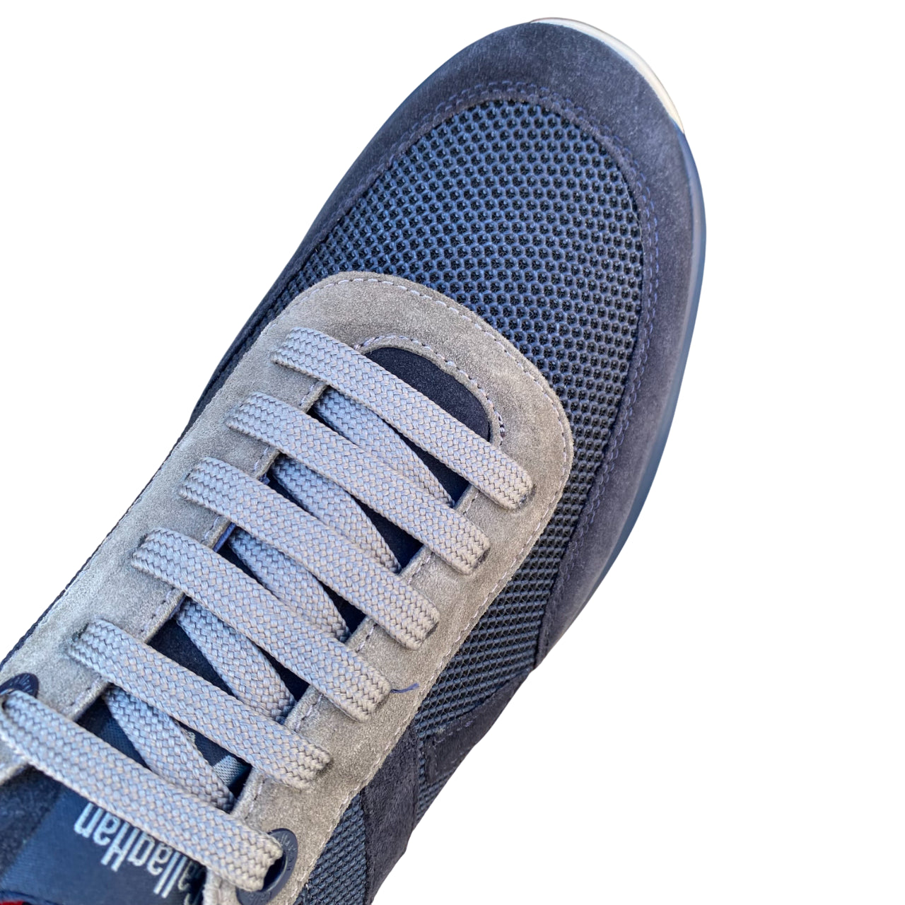 CallagHan sneakers uomo 61203 Algoritmo Blu Marrone - tomaia