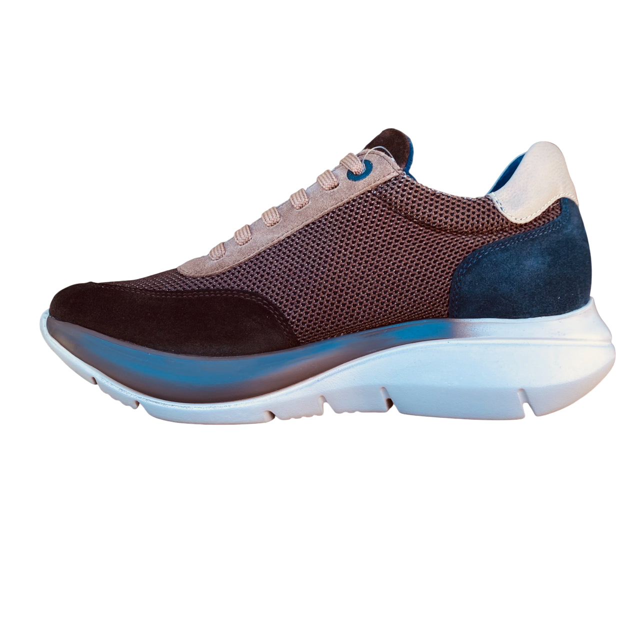 CallagHan sneakers uomo 61203 Algoritmo Marrone - laterale